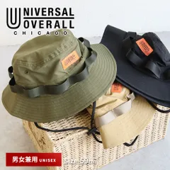 【新品】 UNIVERSAL OVERALL アドベンチャーハット メンズ レディース サファリハット おしゃれ ロゴパッチ UV対策 ユニセックス カジュアル アウトドア フェス キャンプ 旅行 散歩 日よけ ハット 帽子 ユニバーサルオーバーオール