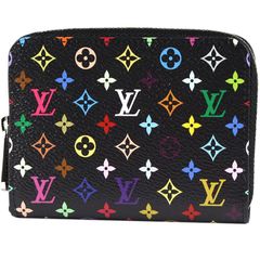 LOUIS VUITTON/ルイ ヴィトン　LV × TM ジッピー コイン パース（コンパクトウォレット）　村上隆 モノグラム マルチカラー　ノワール（ブラック）　M13409【未使用品】