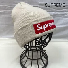 Supreme シュプリーム 帽子 ニット帽 NEW ERA BOX LOGO Beanie Stone ストリート ビーニー アクリル スケーター