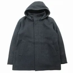 B＆Y BEAUTY&YOUTH UNITED ARROWS ダブル メルトン 2WAY ショート コート ジャケット 12251749935 M ダークグレー ur277 【中古】