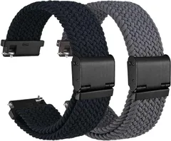 [WOCCI]  20mm 時計バンド ナイロン 時計ベルト 無段階調整 スマー