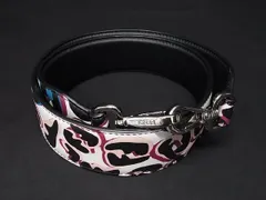■極美品■ FENDI フェンディ ストラップユー レザー 総柄 バッグ用 ショルダーストラップ 肩掛け ホワイト系×マルチカラー AR2058 のサムネイル