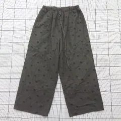 ◇ ⊇ SM2 サマンサ モスモス ドット柄 イージーワイドストレートパンツ サイズフリー ブラック系 レディース E  【1508200020600】