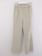 ◇ Mila Owen ミラ オーウェン ウエストゴム センタープレス フレアパンツ サイズ0 ベージュ系 レディース P  【中古】 【1209140001895】