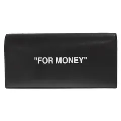 OFF-WHITE (オフホワイト) 20SS FOR MONEY LEATHER WALLET 2つ折り 長財布 ブラックのサムネイル