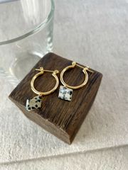 ダルメシアンジャスパーピアス