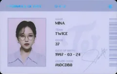 TWICE MINA Formula of Love トレーディングカード ID青