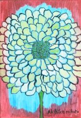 Akihiko Mihara, Salon d'Automne Award-winning artist [KODAIBANA] Oil painting, SM size, oil drawing, original art, line drawing, contemporary art, small piece, painting, botanical painting, realistic painting, flower, artwork, oil painting, flower painting, canvas art