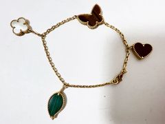 Van Cleef&Arpels VCA ヴァンクリーフ&アーペル ラッキー アルハンブラ ブレスレット 4モチーフ 750 K18 YG イエローゴールド 2021年9月購入 VCARD79600 美品
