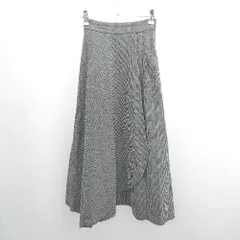 ◇ ⊇ AZUL BY MOUSSY アズールバイマウジー 千鳥柄 ロング フレアー スカート サイズS グレー レディース E  【1505290044240】のサムネイル