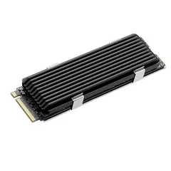 M.2 2280 SSD専用ヒートシンク 熱暴走対策 Deear SSD専用放熱 アルミニウム合金ヒートシンク PC/PS5 M.2 PCIE NVMe SSDをサポート ルシリコン熱伝導パッド付属 ブラック