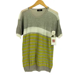 ズッカ ZUCCa 半袖 シアー ボーダー ニット プルオーバー レディース JPN：M 