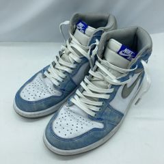 【中古】NIKE AIR JORDAN 1 High OG "Hyper Royal" 25.5cm 555088-402 ナイキ ホワイト ブルー[19]