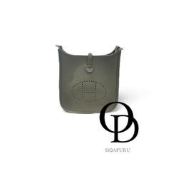【ODAFUKU】【おだ福】【オダフク】【おだふく】 【中古】エルメスHERMES エブリン グレー TPM Evelyne TPM U刻印 メーカー箱 保存袋 ストラップ