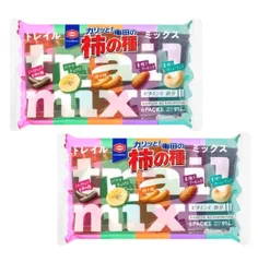 【まとめ買い2袋セット】亀田製菓  カリッと！　亀田の柿の種　トレイルミックス 1袋(6袋入112g)×2袋セット　期間限定　神奈川倉庫