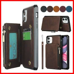 【特価商品】おしゃれ 取り外し可能 PUレザー多機能ジッパーバッグ 耐汚れ 財布合一 軽量 カバー スタンド機能 アイフォン11 完全保護 アイフォン11 ケース 衝撃吸収 小銭やイヤホン、コインなど収納可能 携帯 背面手帳型 スマホケース カード収納 多機能