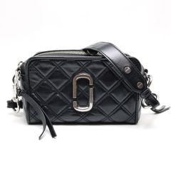 【楠本質店/元住吉】Marc Jacobs/マークジェイコブス　ショルダーバッグ キルテッドソフトショット　カラー：ブラック　シルバー金具【中古】