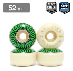 SPITFIRE WHEEL スピットファイヤー ウィール FORMULA FOUR (F4) CLASSIC 99D GREEN 52mm　スケボーウィール　スケートボードウィール