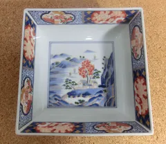 (75*Z342*2)陶芸 古伊万里小皿 食器 角皿 有田焼 骨董 75*Z342*2)陶芸 古伊万里小皿 食器 角皿 有田焼 骨董 美術品・