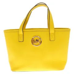 MICHAEL KORS (マイケルコース) メタルロゴ レザーミニハンドバッグ レディース OP-1409 イエローのサムネイル
