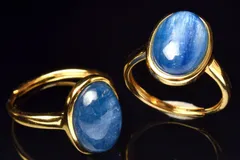 宇宙と繋がり霊性を高め幸運を得る✩.*カイヤナイト＆K2アズライト ブレス