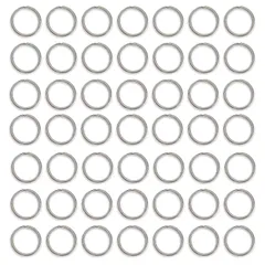 平キーリング　20mm　シルバー　100個　二重リング　キーホルダー　2683のサムネイル
