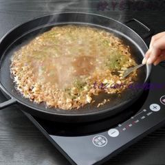 鉄板プレート お好み焼き もんじゃ焼き IH対応 丸型 33cm 円形 鉄鋳物製 卓上コンロ 調理器用28cm 42cm