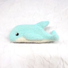 『イルカさんブローチ』 羊毛フェルト 　海の生き物