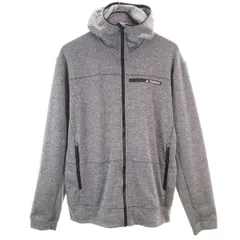 adidas アディダス ジップパーカー O グレー メンズ 古着