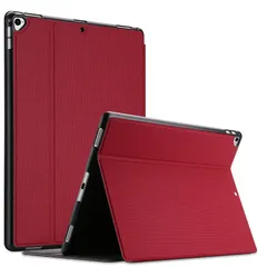 【迅速発送】ProCase iPad Pro 12.9 2017/2015（旧型）ケース 耐衝撃 軽量とスリム スタンド機能 ABS素材 保護カバー 適用機種：iPad Pro 12.9 2世代 2017 / 1世代 2015‐レッド