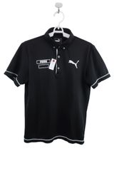 【美品】PUMA GOLF(プーマゴルフ) ポロシャツ 黒 メンズ S ゴルフ用品 2504-0730 中古