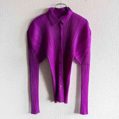 【美品】PLEATS PLEASE【プリーツ シャツ】 プリーツプリーズ ISSEY MIYAKE イッセイミヤケ 25050288