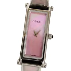 GUCCI グッチ 1500L バングルウォッチ シェル文字盤 クォーツ レディース 腕時計 正規品 / C447