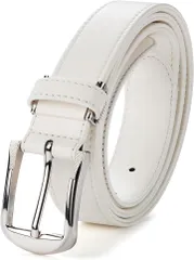 GONZ ギュンギュン伸びるゴルフ ベルト メンズ ストレッチベルト 紳士ベルト 伸びるベルト(ホワイト,  76-110cm)