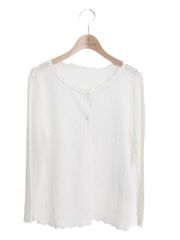 フォクシーブティック Flower Lace 33744 カーディガン 40 ホワイト IT2QR0RGZRAQ