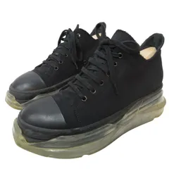 ダークシャドウ DRKSHDW リックオウエンス Rick Owens Abstract Sneakers low アブストラクト スニーカーズ ローカット クリアソール ブラック 黒 約26.0～26.5㎝相当 ☆AA★のサムネイル