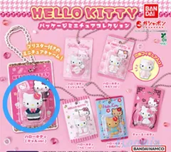 【新品未使用】HELLO KITTYパッケージミニチュアコレクション ハローキティ(ギャルver.)