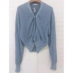 ◇ ITEMS URBAN RESEARCH アーバンリサーチ コットン100% 長袖 ニット カーディガン サイズF ライトブルー系 レディース P  【中古】 【1208240001941】