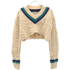 INSCRIRE アンスクリア 22AW SHORT CHILDEN ショートチルデンニットセーター I22AW-K11 アイボリー Fのサムネイル