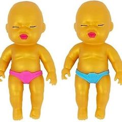 アグリーベイビーズ　ミニサイズ 8cm 赤ちゃん 金 ゴールド　紫　青
