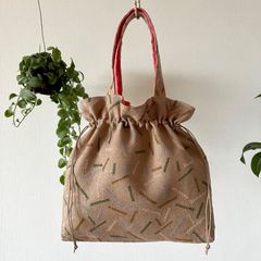 ミナペルホネン生地使用 ✳︎ swing 巾着バッグL A - メルカリ