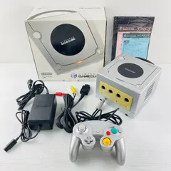 ◇【完品】Nintendo GAMECUBE GC シルバー ゲームキューブ本体セット 銀色 ニンテンドー レトロゲーム ハード 完品　各種動作確認済