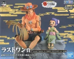 【中古】フィギュア エース＆お玉 Emorial Vignette メモリアルカラーver. 「一番くじ ワンピース ワノ国編～第二幕～」 ラストワン賞 フィギュア