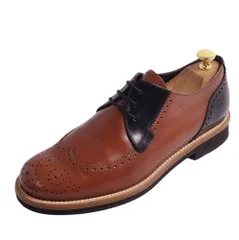 トッズ TOD'S レザーシューズ ダービーシューズ メダリオン レザー 革靴 メンズ 6A(25cm相当) ブラウン/ブラックのサムネイル
