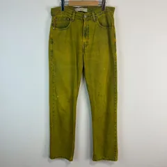 Levi's リーバイス 505 ジーンズ デニムパンツ ジッパーフライ イエロー W32 L32 メンズ 古着 ストリート アメカジ カジュアル