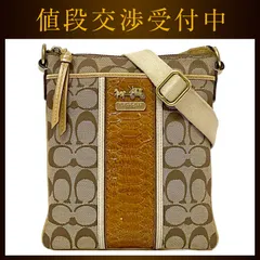 コーチ ショルダーバッグ ec-21799 ベージュ シグネチャー