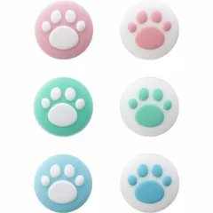 SWITCH Lite/Joy-Con用 アナログスティックカバー ねこにゃん プラス CY-NSJCASCNP-PA