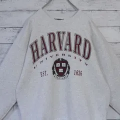 USA製 90s Lee HEAVY WEIGHT リー ヘビーウェイト HARVERD ハーバード大学 カレッジプリント 裏起毛 クルーネック スウェット トレーナー L 杢グレー 霜降りグレー アメリカ製 20202052