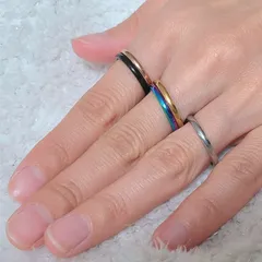 【リング 甲丸 幅2mm 色:ゴールド】[Adelina Style] 指輪 リング サージカルステンレス 細身 レディース メンズ 金属アレルギー対応 男女 プレゼント