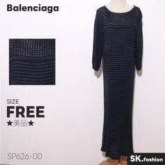カシミア100％　バレンシアガ　BALENCIAGA　ワンピース 5分袖 楽天市場】【中古】 BALENCIAGA （バレンシアガ） ｱｼﾝﾒﾄﾘｰ ｼｬﾂ